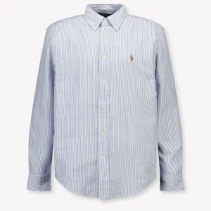 Ralph Lauren Kinder Jongens Blouse In Licht Blauw