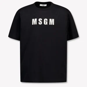 MSGM Kinder Jongens T-Shirt In Zwart