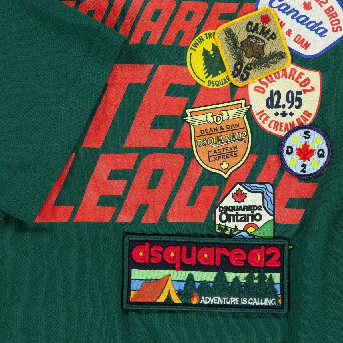 Dsquared2 Kinder Jongens T-Shirt In Donker Groen - Afbeelding 5