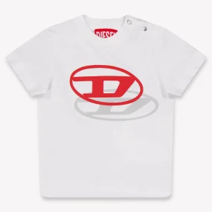 Diesel Baby Jongens T-Shirt In Wit