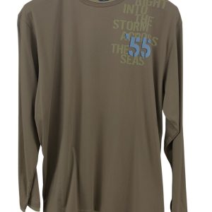 Baileys t-shirt lange mouw beige opdruk