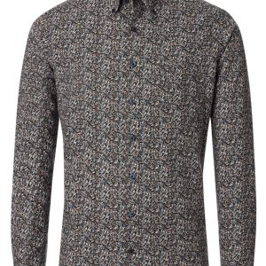 Casa Moda overhemd zwart fantasie design button down