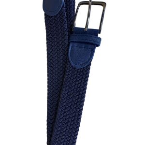 Het Broekenpaleis stretch riem donkerblauw