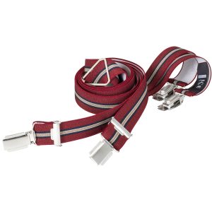 Lindenmann bretels bordeauxrood, blauw en olijfgroen