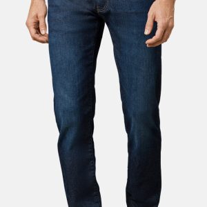 Pierre Cardin stretch jeans dark blue light used washing Lyon Tapered