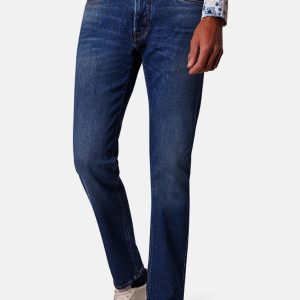 Pierre Cardin stretch jeans darkblue light used Lyon