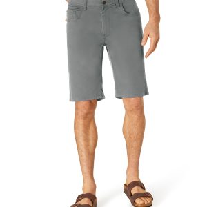 Pioneer 5 pocket stretch korte broek grijs megaflex