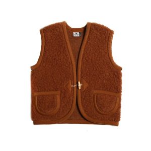 Alwero bodywarmer Alpen junior carmel bodywarmer wol bruin