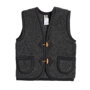Alwero bodywarmer Alpen junior bodywarmer donkergrijs antraciet