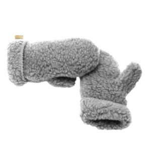 Alwero kinderhandschoenen Freeze kids lichtgrijs wollen wanten handschoenen moffen wol grijs