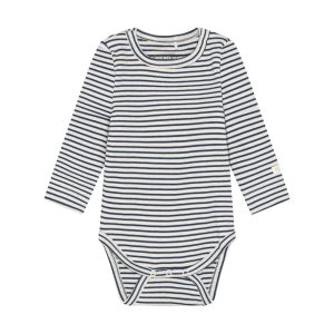 Fixoni romper lange mouw blauw-wit gestreept