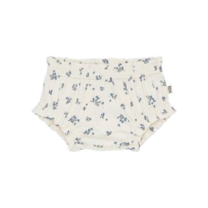 House of Jamie bloomer stone blue shortje wit met blauwe bloemen