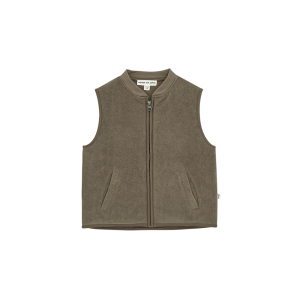 House of Jamie bodywarmer bruin/groen fleece