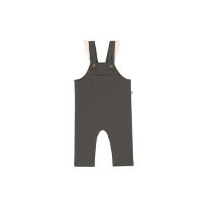 House of Jamie baby girls dungaree castle rock tuinbroekje broekje grijs met kant